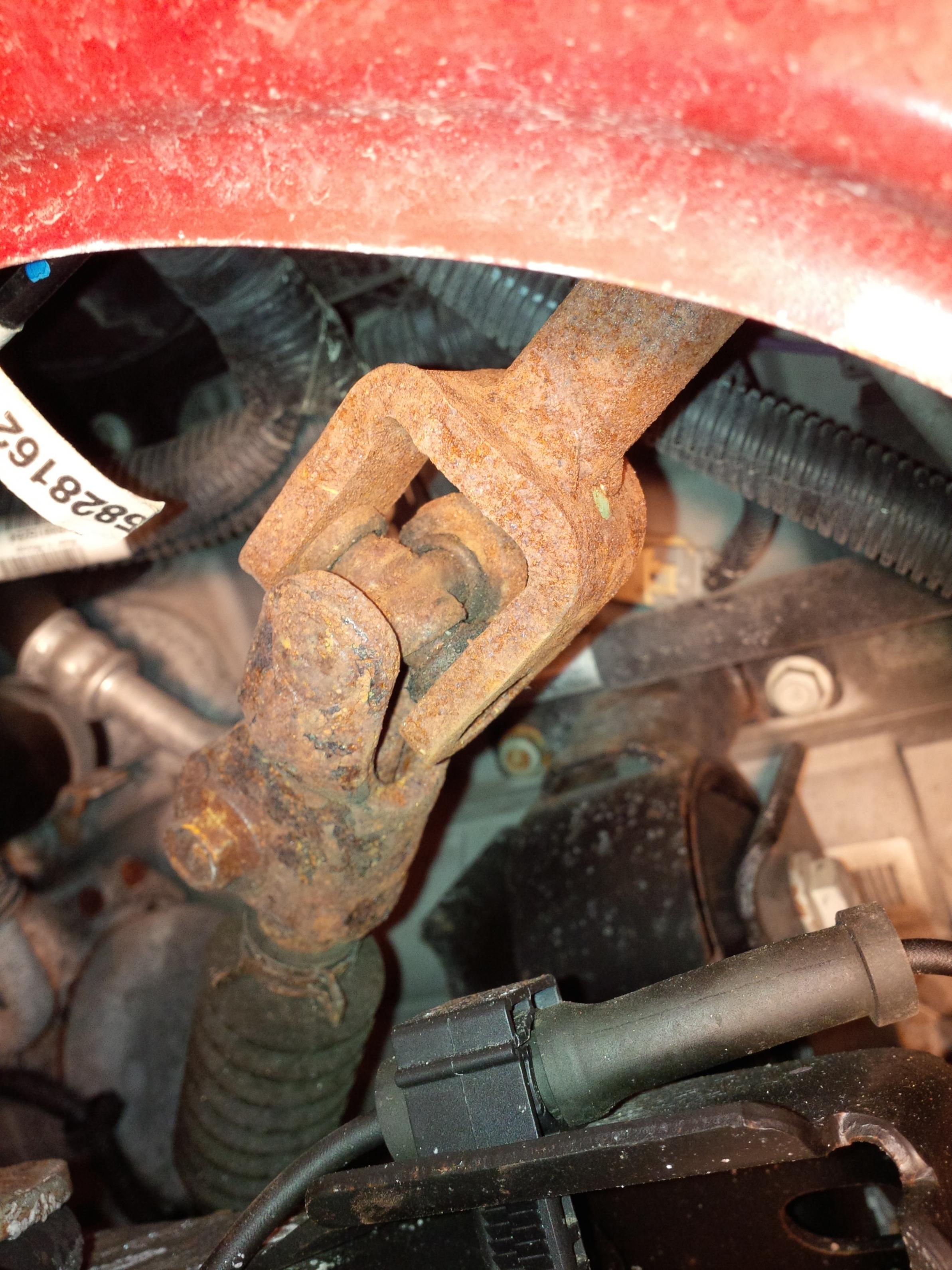 Rusted Steering Linkage